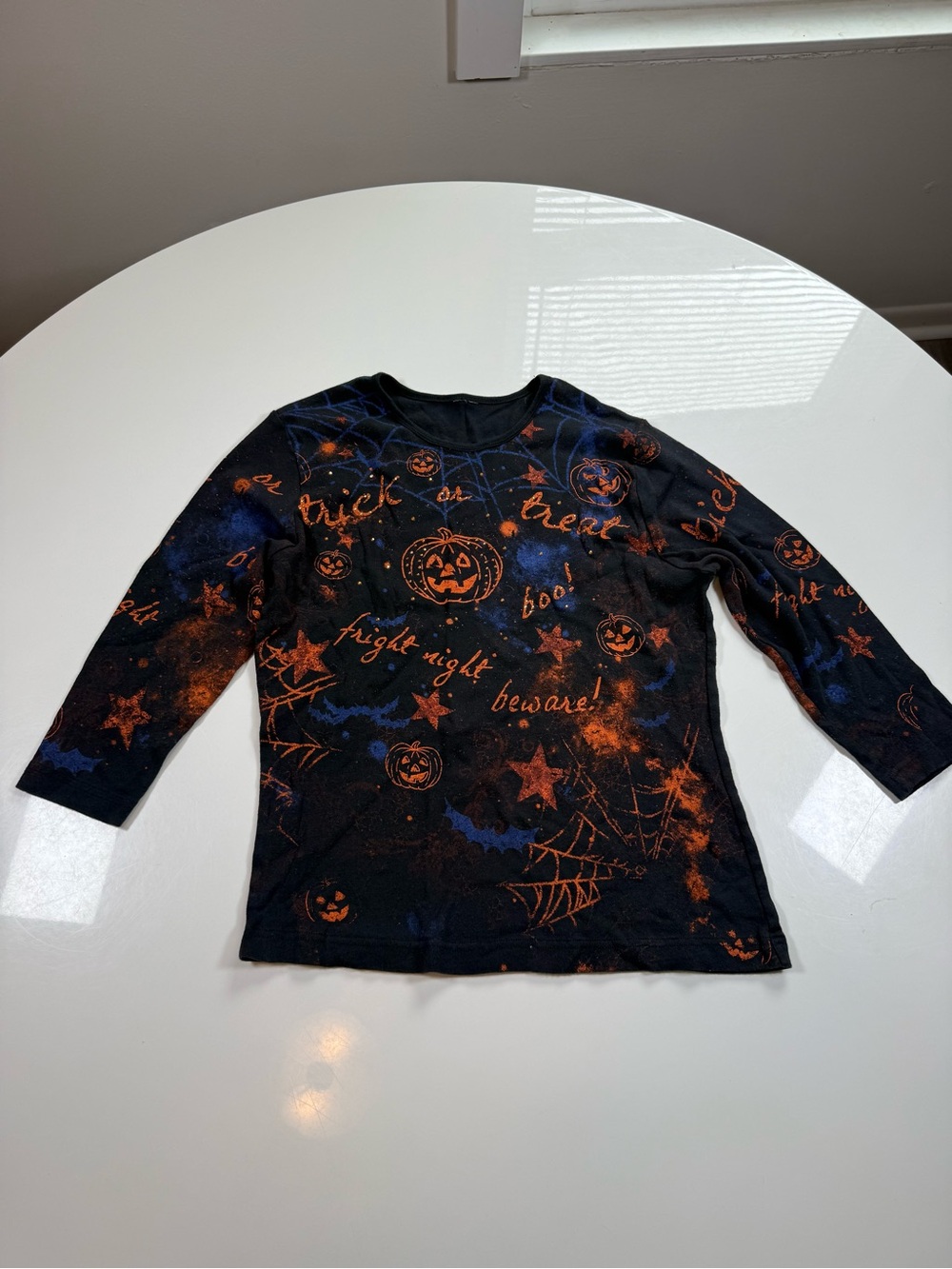 Y2K Halloween AOP Graphic Top